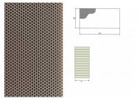 Ausblaswabe KMW Maße 1250x120x60/10mm Ausblaswabe KMW Maße 1250x120x60/10mm