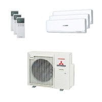 Mitsubishi Heavy Trio-Split 8 kW Kühlen: 2x 2 kW + 1x 6 kW SRK ZSX-W + SCM 80 ZS-W Mitsubishi Heavy Trio-Split 8 kW Kühlen: 2x 2 kW + 1x 6 kW SRK ZSX-W + SCM 80 ZS-W