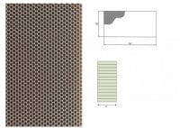 Ausblaswabe für Freor und Carrier Maße 1250x110x20 mm (Universalwabe) Ausblaswabe für Freor und Carrier Maße 1250x110x20 mm (Universalwabe)